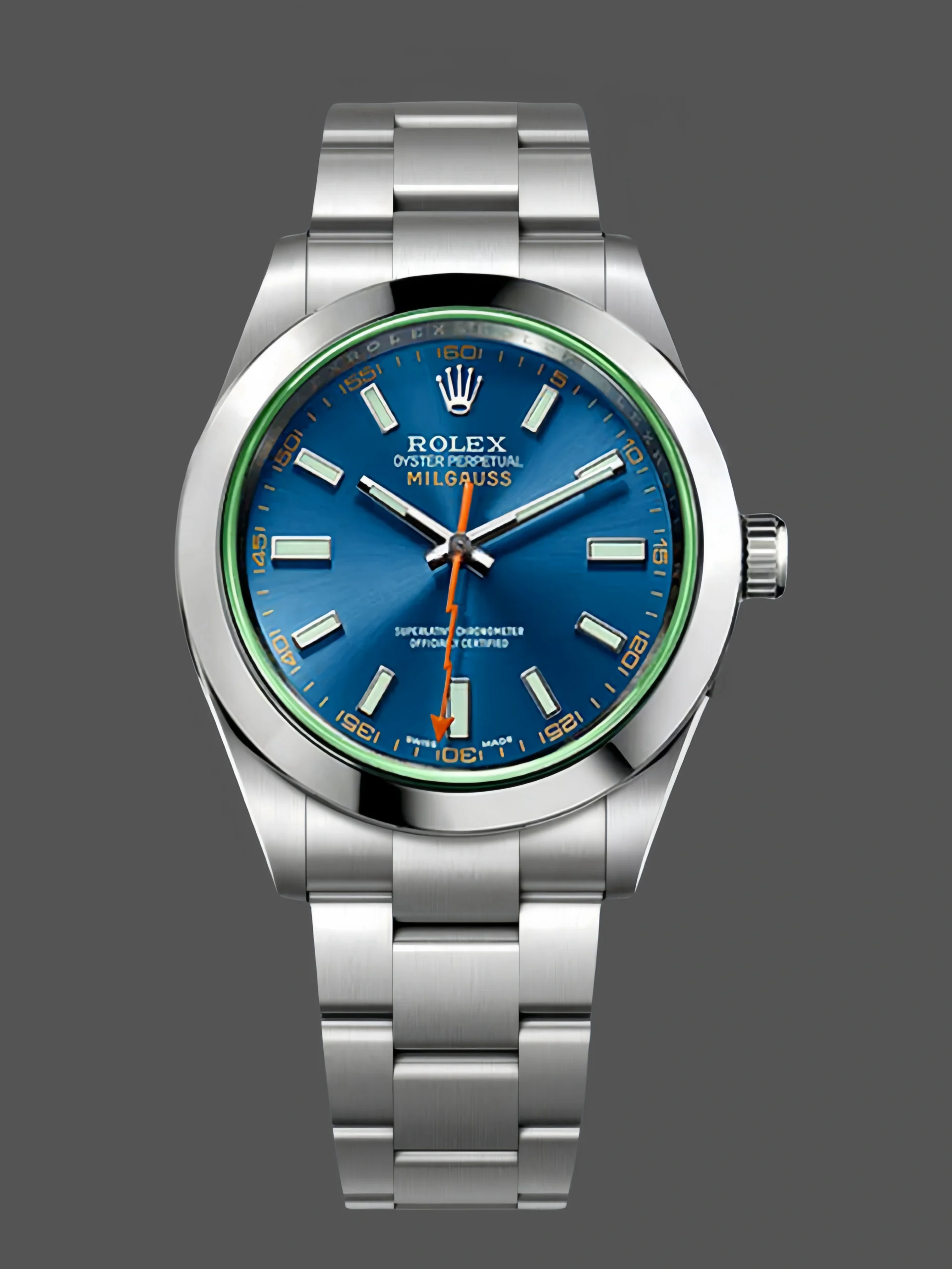 Rolex Milgauss 116400GV Stainless Steel Z-blue Dial 40mm