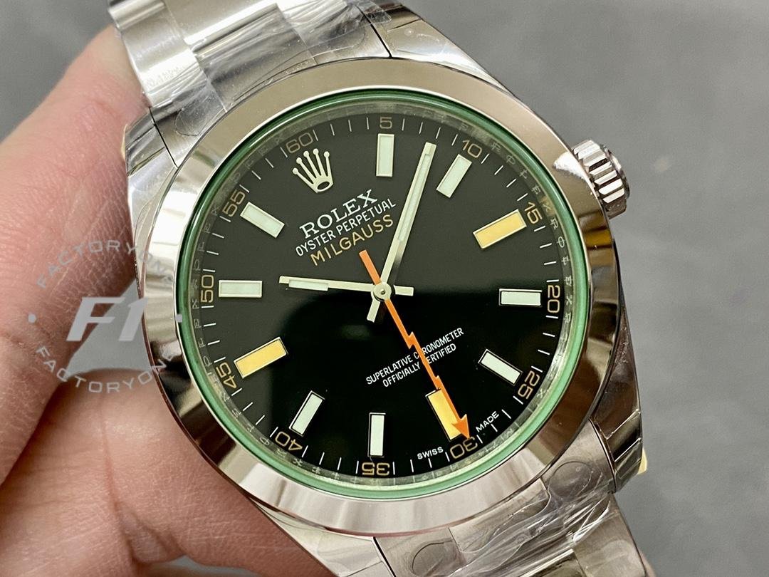 Rolex Milgauss 116400GV Stainless Steel Black Dial 40MM - Image 3